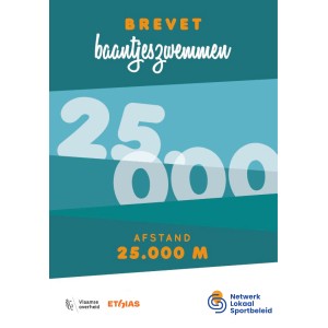 Baantjeszwemmen - 25.000m - Kaarten (10st.)